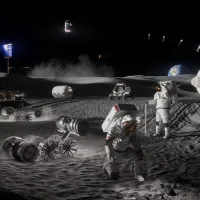 Baza lunară - FOTO NASA
