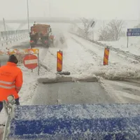 „Autostrada Soarelui, A2 București - Constanța, închisă total din cauza viscolului puternic - Foto: Facebook/Meteoplus