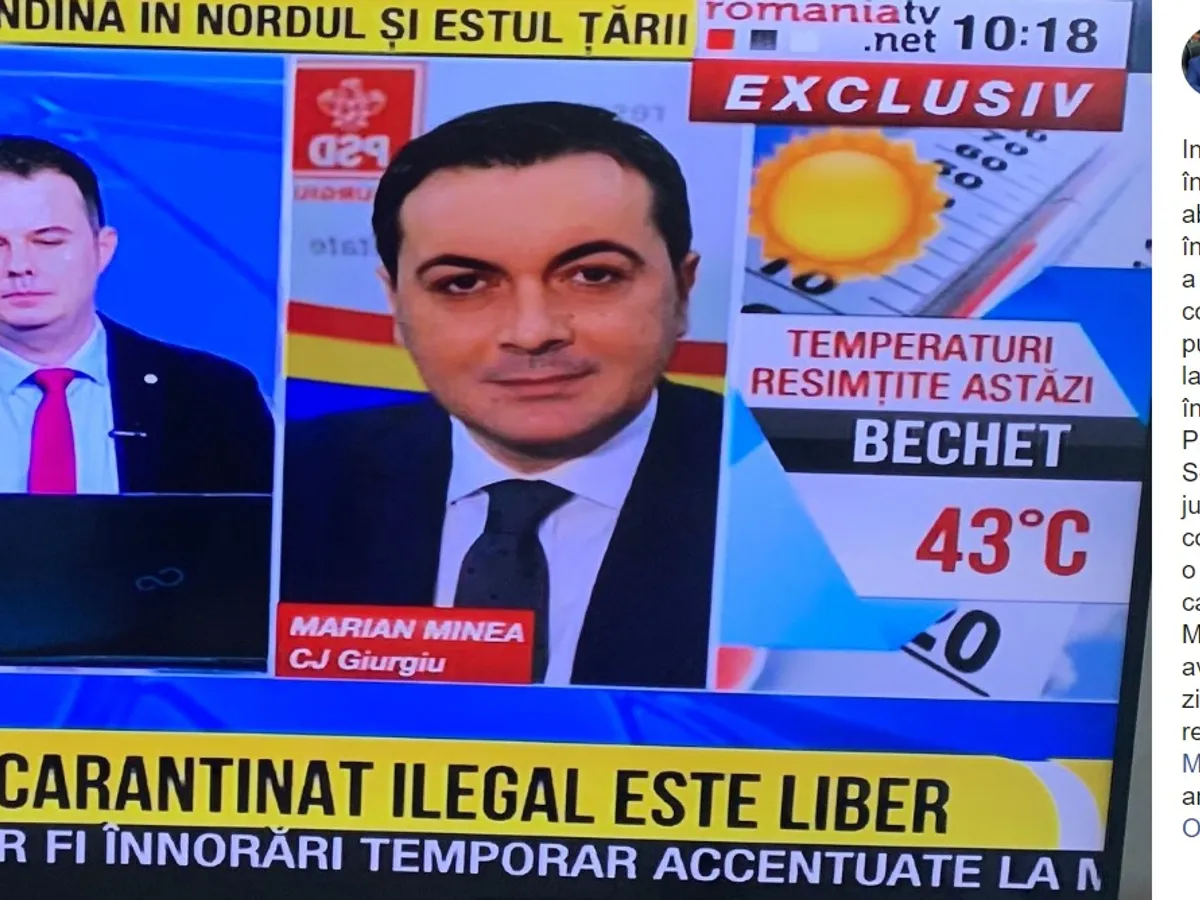 Mina se laudă pe Facebook că a scăpat de carantină. Decizia nu e definitivă.