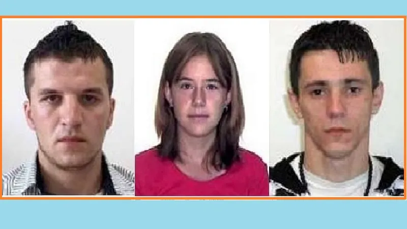 Sorin Vasile Bengui (dreapta) și Ana Maria Murg au ajuns la pușcărie. Sorin Bogdan Bruzlea este încă dat în urmărire Foto: Poliția Română