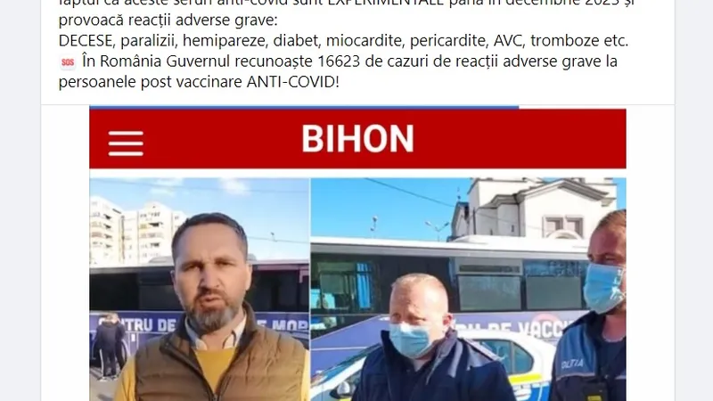 Lasca, amendă de 2.000 de lei pentru că nu a purtat mască. Pentru distribuirea de informații false, nici o amendă.