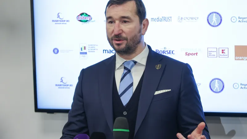 Alin Petrache, președintele Federației Române de Rugby Foto: INQUAM Photos/ Bogdan Buda