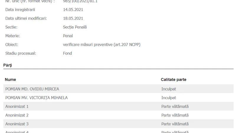 Sursa: portalul instanțelor