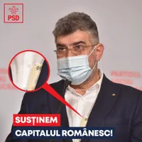 Fotografia cu banii lui Ciolacu, ieșind din sacou, virală Foto: Facebook