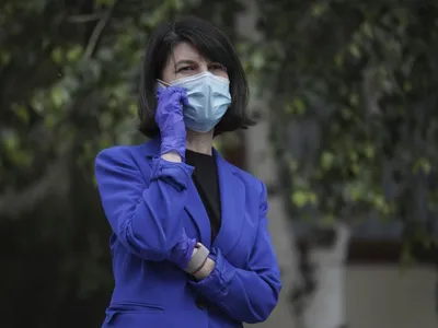 Violeta Alexandru a făcut controale pe șantiere. Foto Inquam Photos/Octav Ganea