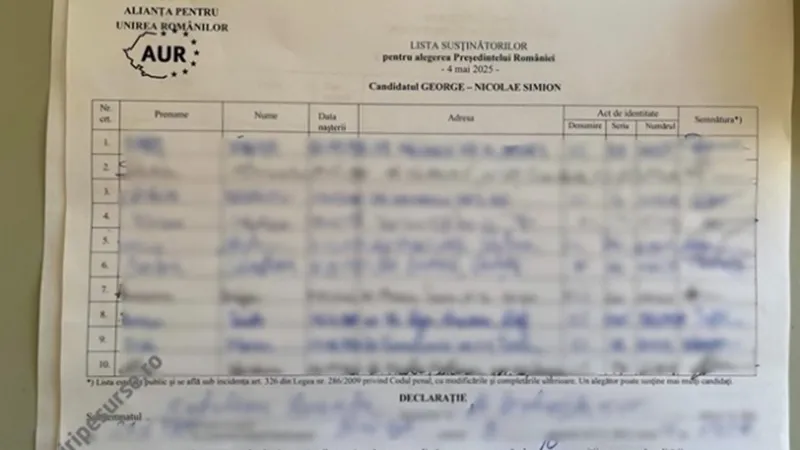 George Simion strângea semnături pentru propria candidatura încă din februarie Foto: stiripesurse.ro
