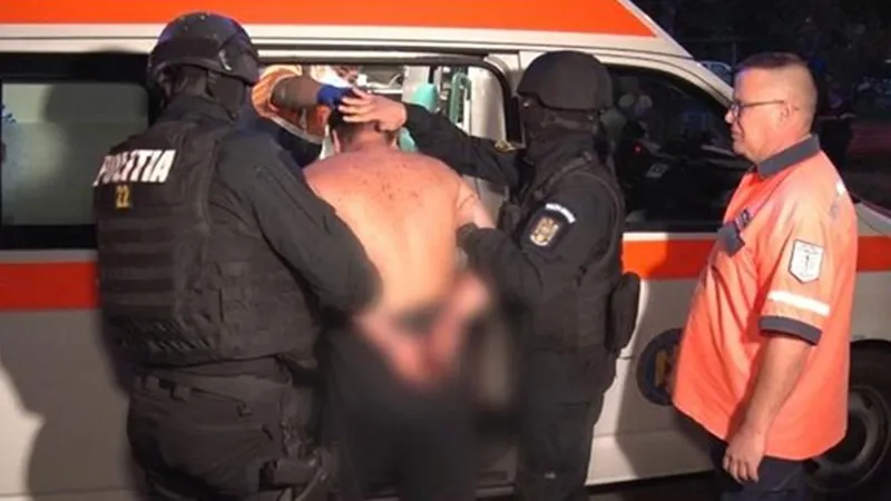 Un gălățean a sunat la 112 și a amenințat că se împușcă. Mascații l-au amendat și internat la nebuni. / Foto: dobrogea.tv