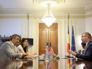 Sorin Grindeanu s-a întâlnit cu Michael Dickerson- Foto: Facebook / Sorin Gridneanu