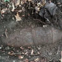 Bomba descoperită în Pădurea Făget din Cluj - Foto: ISU Cluj
