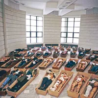 REVOLUŢIA ÎN BUCUREŞTI. Imagine de la Institutul de Medicină Legală