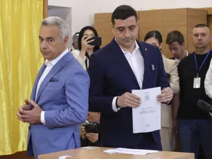 George Simion explică cum îl pune premier pe Călin Georgescu, care vrea să ne scoată din UE și NATO - Foto: INQUAM PHOTOS / Octav Ganea
