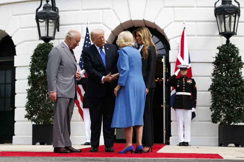Regele Charles și Trump - Foto: Profimedia Images