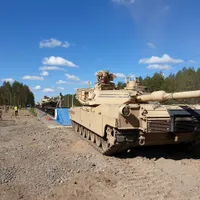 Tancuri Abrams în Lithuania/FOTO: reuters.com
