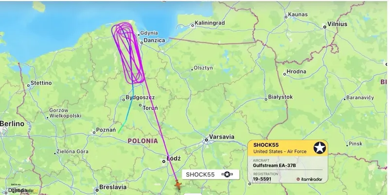 NATO, misiuni de război electronic asupra Kaliningrad, Rusia - Foto: ItaMilRadar