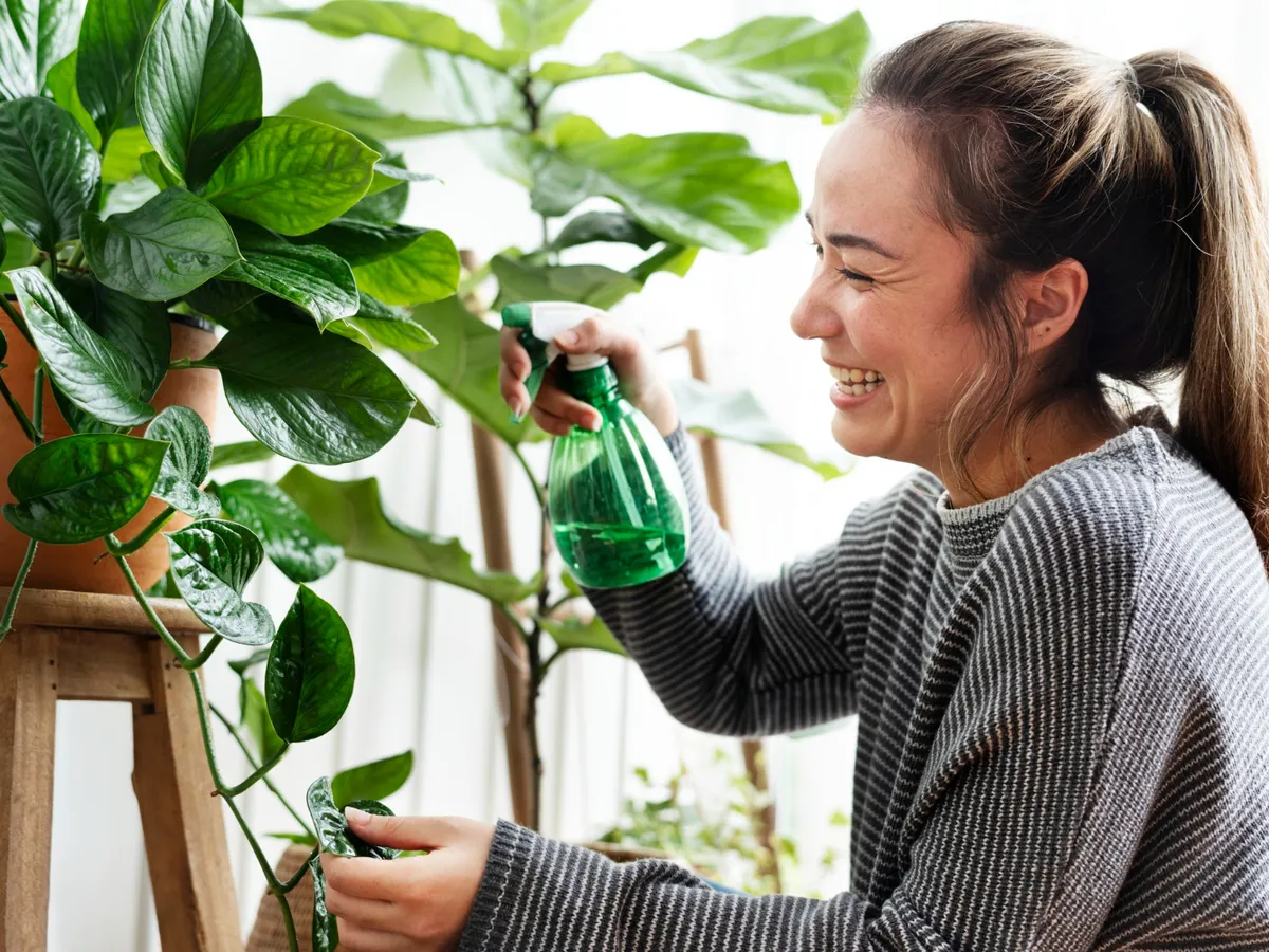 Persoană care udă florile - Foto: Freepik (Imagine cu rol ilustrativ)