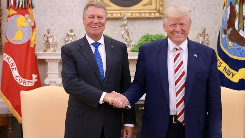 Klaus Iohannis s-a întâlnit marți cu Donald Trump. Foto Administrația Prezidențială