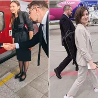 Maia Sandu face unele deplasări în pantofi sport- Colaj foto: Unimedia