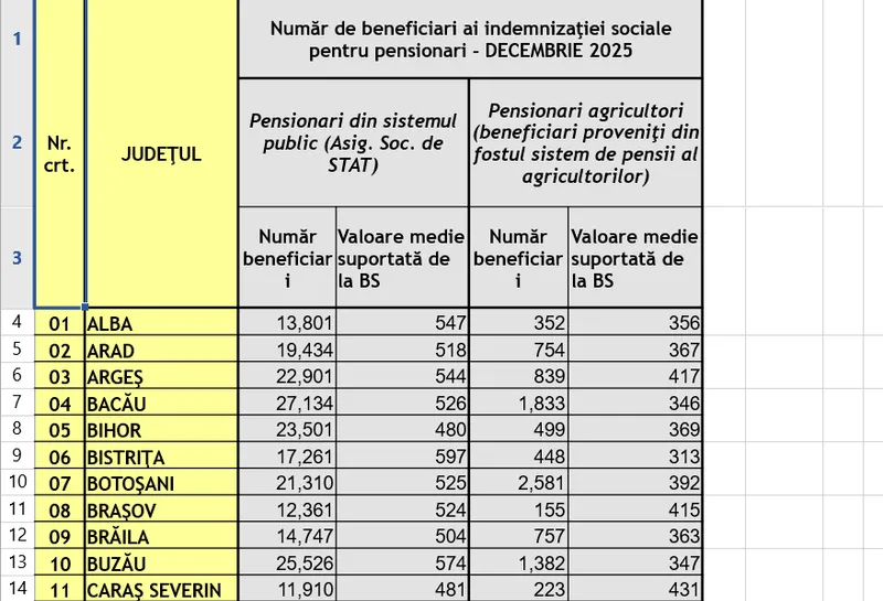 Pensie socială - Foto: Casa de Pensii