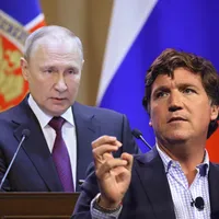 Fostul prezentator al Fox News, pro-rusul Tucker Carlson, interviu cu Putin - Foto: Profimedia images