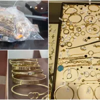 Aur și argint fake, confiscat de ANPC. Comercianții vindeau sticlă la preț de pietre semiprețioase Foto: colaj observator