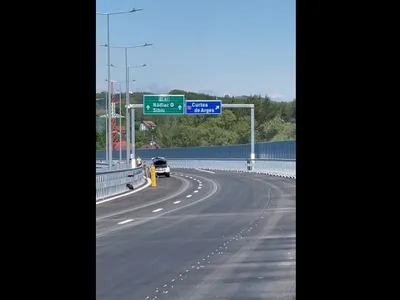 Primul ciot de autostradă inaugurat în 2025. Are 15 km și e gata cu 3 luni mai devreme - Foto: captură video