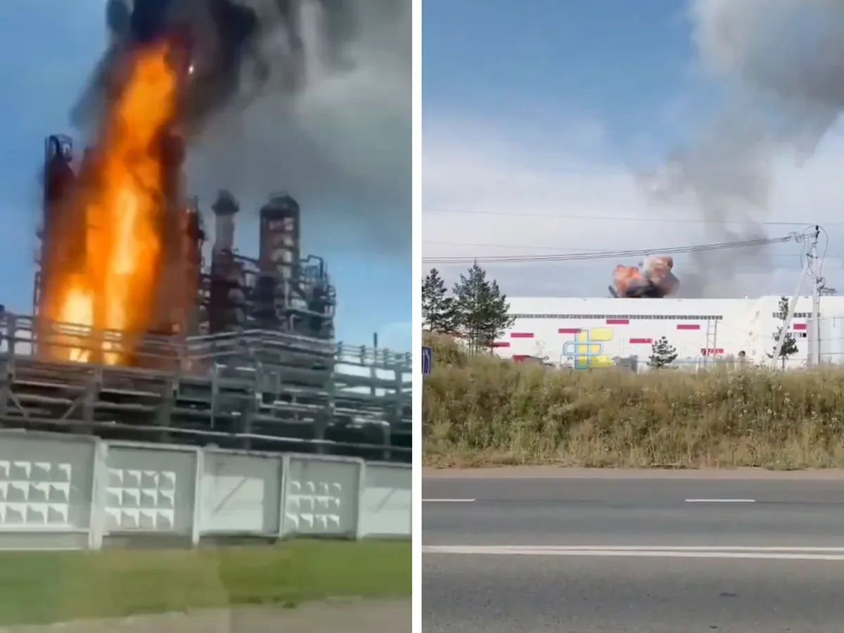 Incendiu la o rafinărie Lukoil din Rusia, după atac cu drone ucrainene