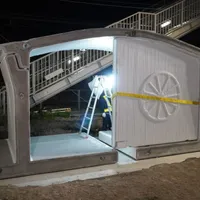 Autoritatea feroviară japoneză construieşte o staţie de tren cu o imprimantă 3D - Foto: Profimedia Images