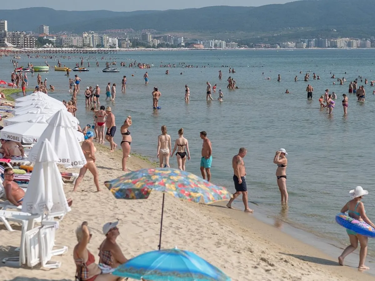Staţiunea bulgărească Sunny Beach, din Golful Nessebar, la nord de Burgas - Foto: Profimedia Images