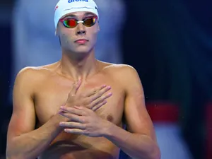 David Popovici, la un pas de abandon: 