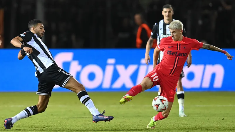 FCSB a îngenunchiat PAOK Salonic, 1-0. E printre cele 5 echipe cu punctaj maxim în Europa League - Foto: INQUAM PHOTOS / Eduard Vînătoru