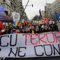 Un nou protest anti-restricții în București, sâmbătă seara/FOTO: Inquam Photos/George Călin