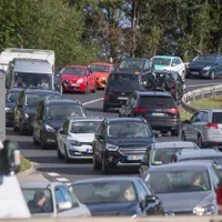 Accident pe DN1, la Otopeni. Trafic restricționat. Coada de mașini se întinde până la Baloteşti - FOTO: Profimedia