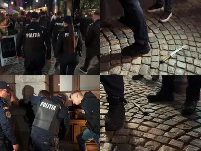 Razie în București - Foto: Captură video amator