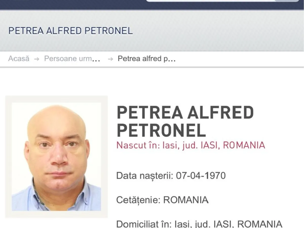 Alfred Petrea - Foto: captură Poliția Română