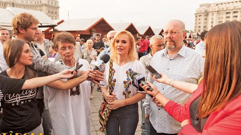 Gabriela Firea,  cu viceprimarii Tomnița Florescu și Aurelian Bădulescu, amândoi acuzați că au făcut declarații antisemite