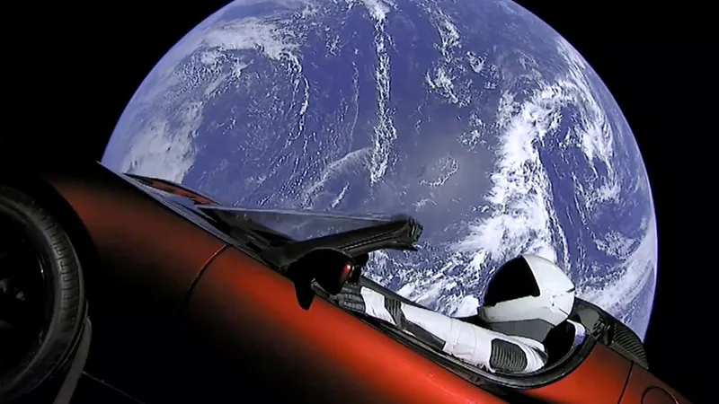 Elon Musk și-a lansat propriul roadster Tesla în spațiu în urmă cu patru ani. Unde se află acum?/FOTO: TheTimescf Israel