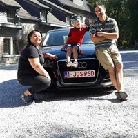 Placuta de inamtriculare cu numărul „1 Jos PSD” Foto: Facebook Mihai George Ciobanu