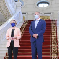 Şefa Comisiei Europene, Ursula von der Leyen, primită de președintele Iohannis la Cotroceni. / Foto: presidency.ro