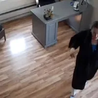 Nancy Pelosi la coafor. Captură video