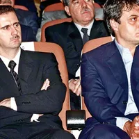 Bashar al-Assad și Manaf Tlass/ Foto: The Times
