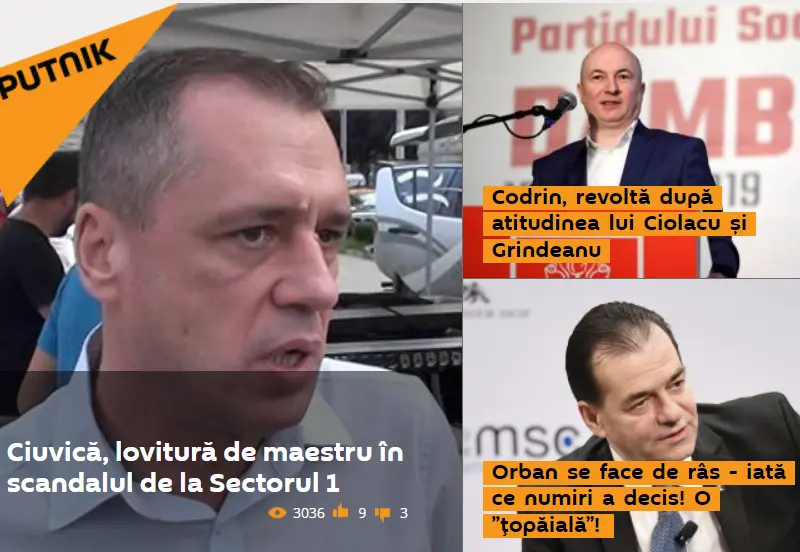 Sputnik apără orice fake-news de la Antena 3. Mincinoșii, devin eroi Foto: captură Sputnik