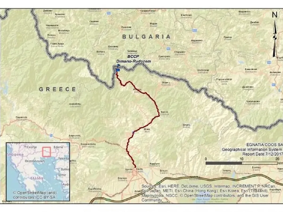 Punct trecere frontieră Rudozem (Bulgaria) - Xanthi (Grecia) - Foto: google