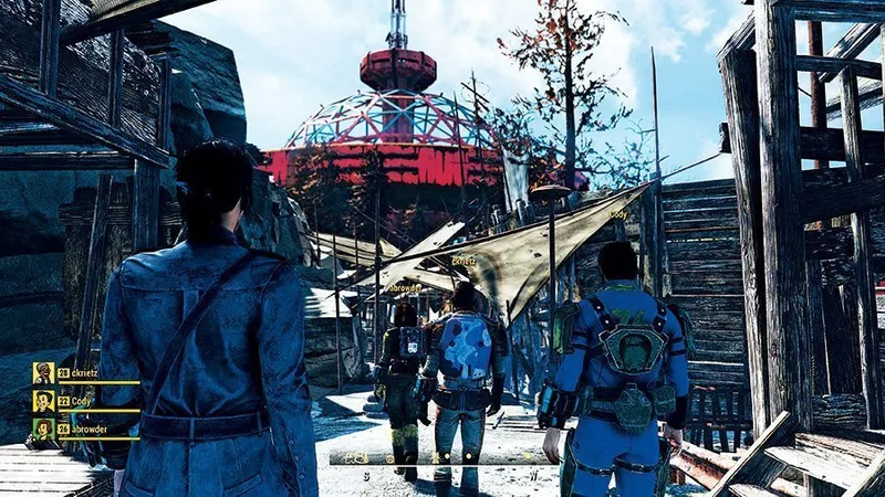 PLANURI BINE FĂCUTE - Scene din Fallout 76, care recreează adevărata staţiune Greenbriar din Virginia de Vest - care adăposteşte un buncăr subteran, pe vremuri secret, menit a adăposti Congresul în eventualitatea unui atac.