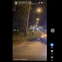 Urmărire ca în filme: Un Mercedes ML plin cu migranți fuge de poliție, se trage cu pistolul - Foto: Facebook/captură video