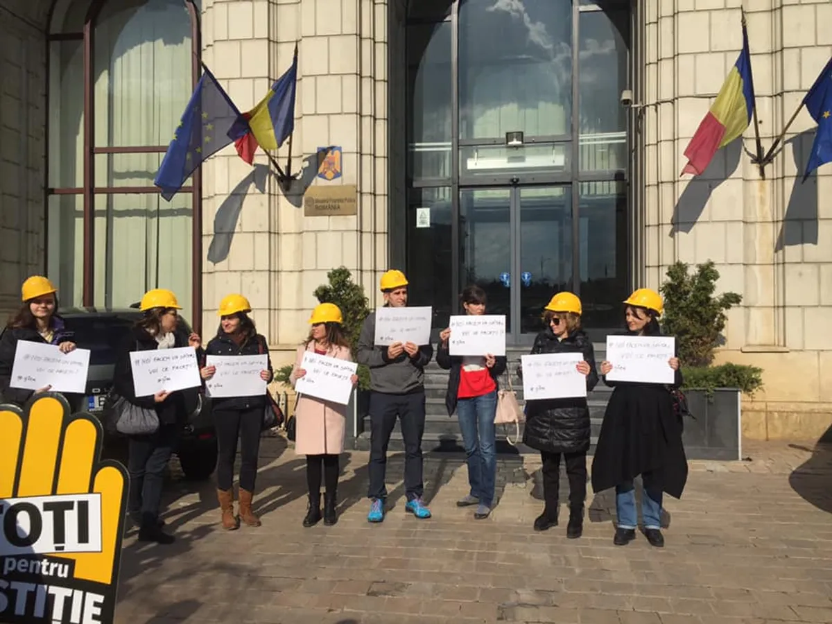 Protestul "Dăruiește viața" la Finanțe/FOTO: Facebook.com