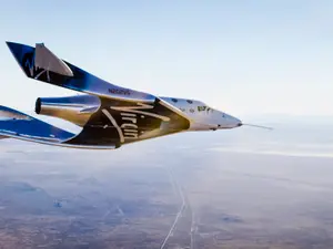 Nava spaţială Unity a Virgin Galactic este proiectată pentru a transporta până la şase pasageri. / Foto: engadget.com