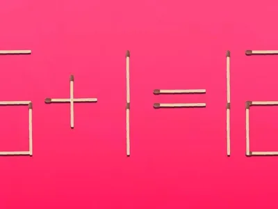 Test de inteligență. Avem 6+1=12 din bețe de chibrit. Ai doar 25 de secunde pentru a găsi soluția - Foto: Captură/UNIAN