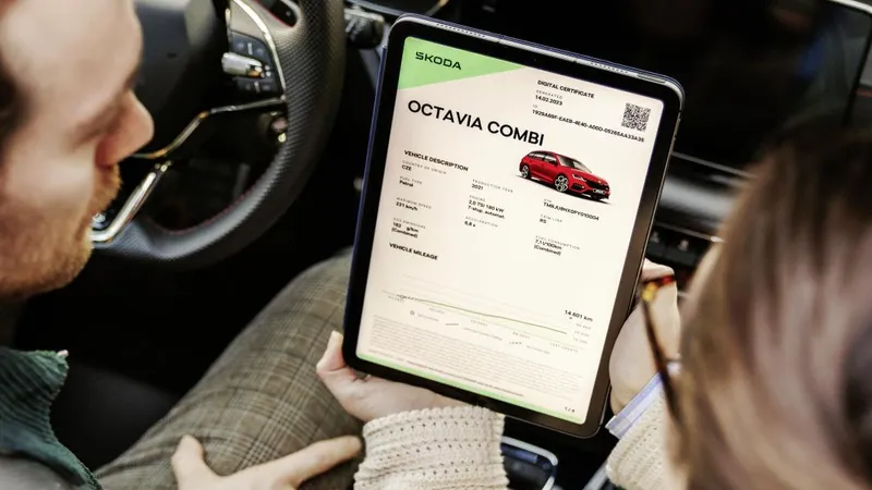 Coșmar, pentru samsari. Skoda generează un certificat digital în care se văd kilometrii mașinii - Foto: Skoda