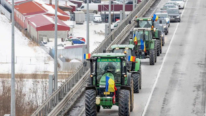 Cum s-au încheiat protestele transportatorilor? Problemele în trafic vor continua - Foto: INQUAM PHOTOS / Casian Mitu