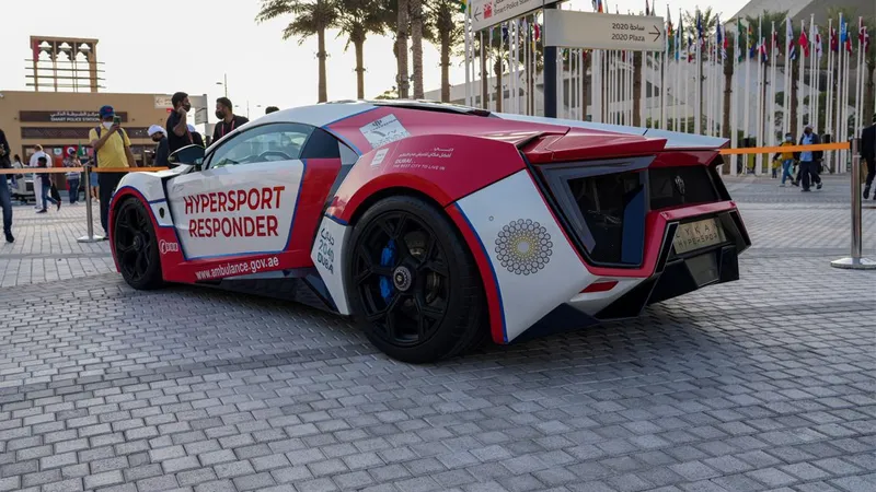 „HyperSport Responder”, cea mai scumpă și mai rapidă ambulanță din lume. / Foto: mediaoffice.ae